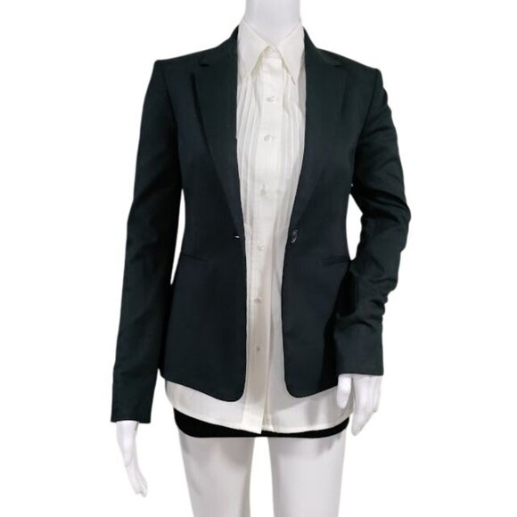 Babaton Jackets & Blazers - Babaton Atelier Long Sleeve Notch Lapel Single Breasted Blazer Black Women's XS
